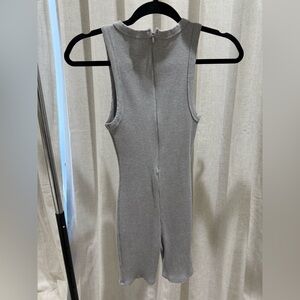Gray Sleeveless Jumpsuit